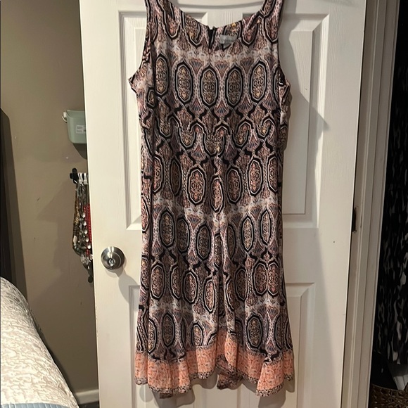 Catherines Dresses & Skirts - Catherines Brown Black Sleeveless Midi Sundress